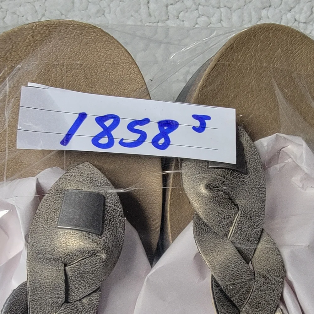 Corky’s‎ Hipster Braided Thong Wedge Heel Sandals Size 10